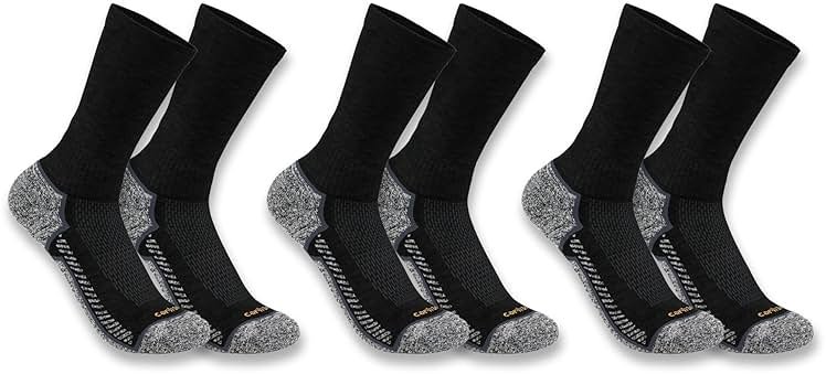 Carhartt Men's SC4223M Force Midweight Crew Sock 3 Pack - Product Image