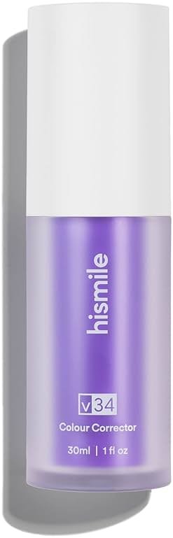 Hismile v34 Colour Corrector, Tooth Stain Concealer, Teeth Whitening Booster, Purple Toothpaste, Color Correcting Technology, V34, Tooth Colour Corrector - Product Image