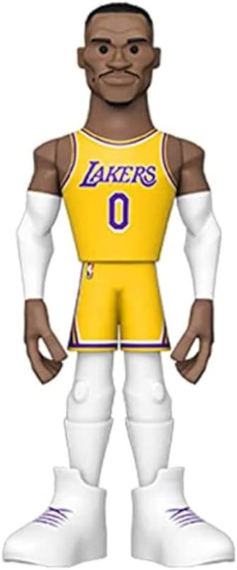 Funko Pop Gold: Lakers - Russell Westbrook 5" - 1/6 Odds for Rare Chase Variant - (Styles May Vary) - NBA - Collectable Vinyl Action Figure - Birthday Gift Idea - Official Merchandise and Display - Product Image