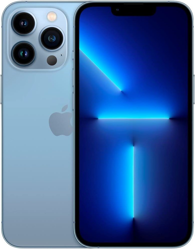 Apple iPhone 13 Pro Max, 256GB, Sierra Blue - Unlocked (Renewed) - Product Image