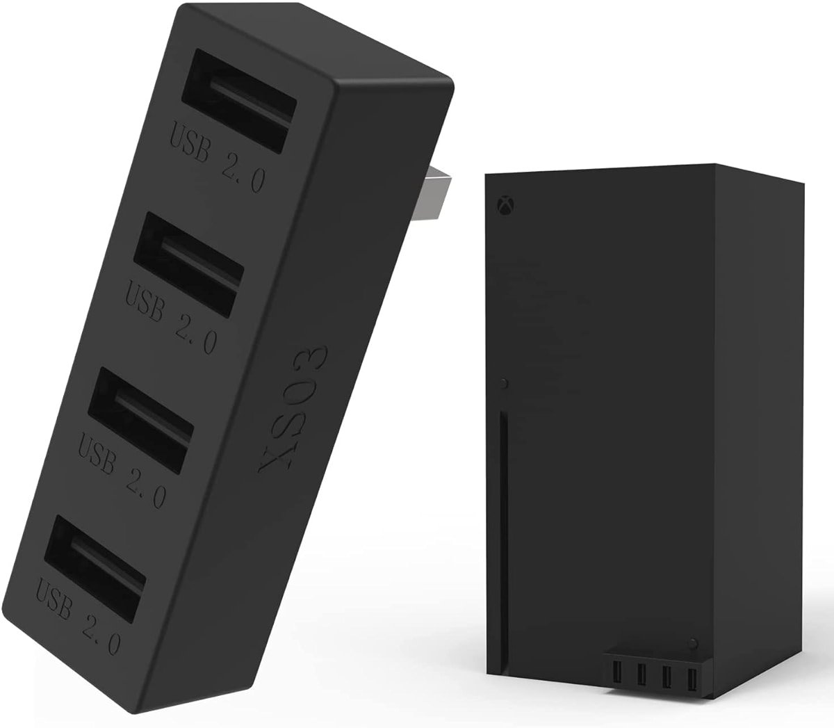 JZW-Shop 4 Ports USB Hub 2.0 for Xbox Series X, High Speed USB Hub Splitter Expansion Adapter Compatible with Xbox Series - Product Image