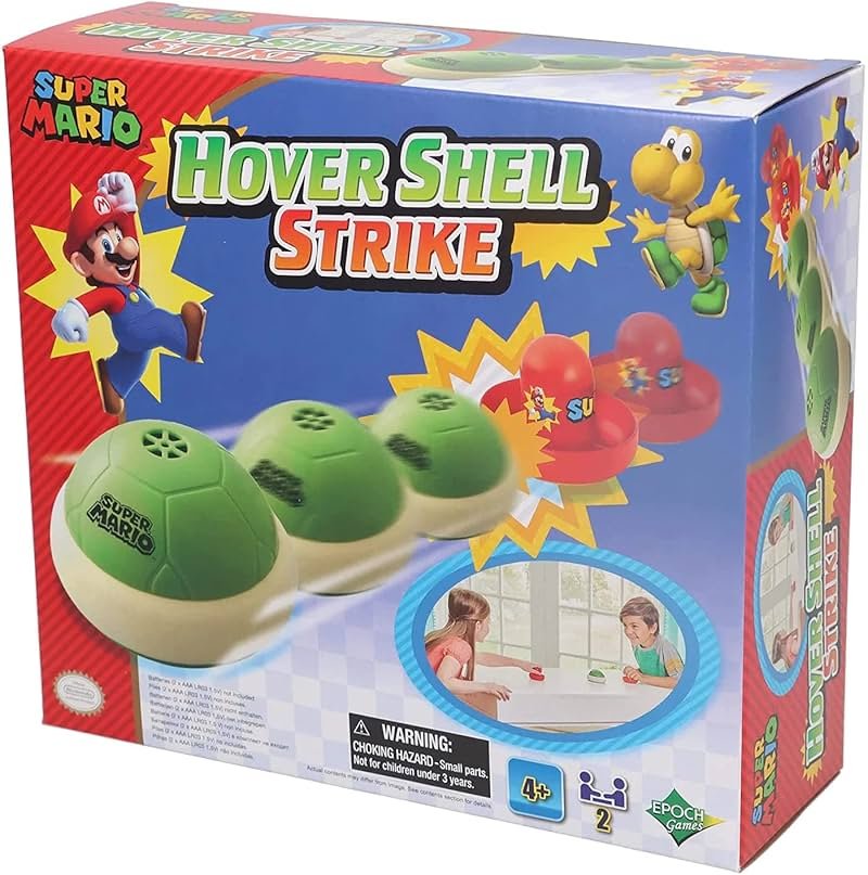 EPOCH Games Super Mario Hover Shell Strike - Tabletop or Floor Multiplayer Sports Game for Ages 4+ - Product Image