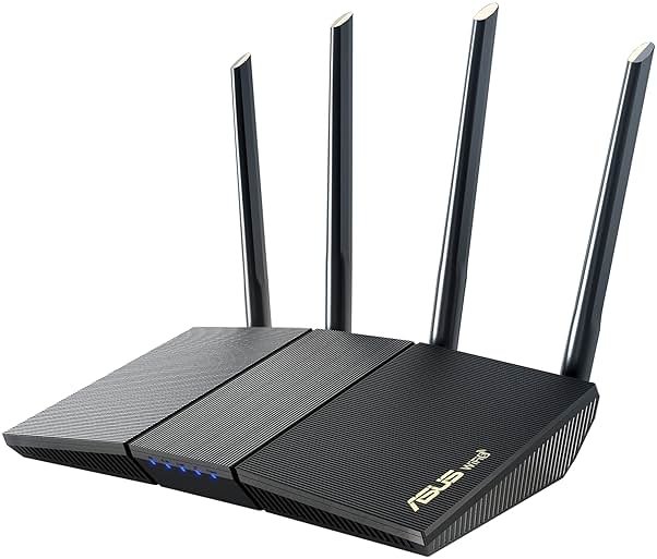 ASUS RT-AX1800S Dual Band WiFi 6 Extendable Router, Subscription-Free Network Security, Parental Control, Built-in VPN, AiMesh Compatible, Gaming & Streaming, Smart Home - Product Image