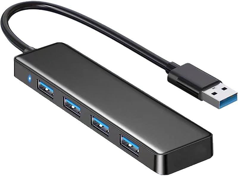 USB 3.0 Hub, VIENON 4-Port USB Hub USB Splitter USB Expander for Laptop, Xbox, Flash Drive, HDD, Console, Printer, Camera,Keyborad, Mouse(Not for Charging) - Product Image