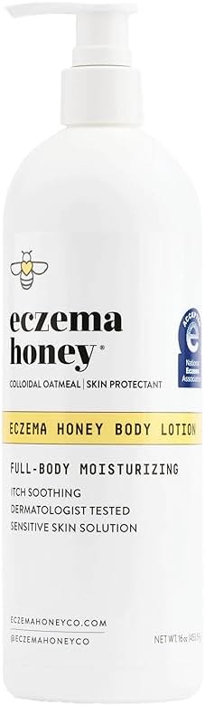 ECZEMA HONEY Oatmeal Body Lotion - Hand & Body Cream for Eczema Relief - Natural Dry Skin Repair (16 Oz) - Product Image