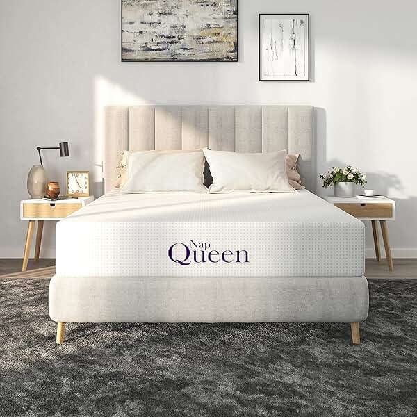 NapQueen 8 Inch Full Size Mattress, Bamboo Charcoal Memory Foam Mattress, Bed in a Box - Product Image