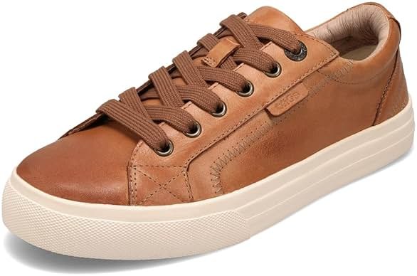 Taos Plim Soul Lux Women's Sneaker - Soft Premium Leather Lace Up Sneakers with All Day Walking Comfort and Support - Product Image