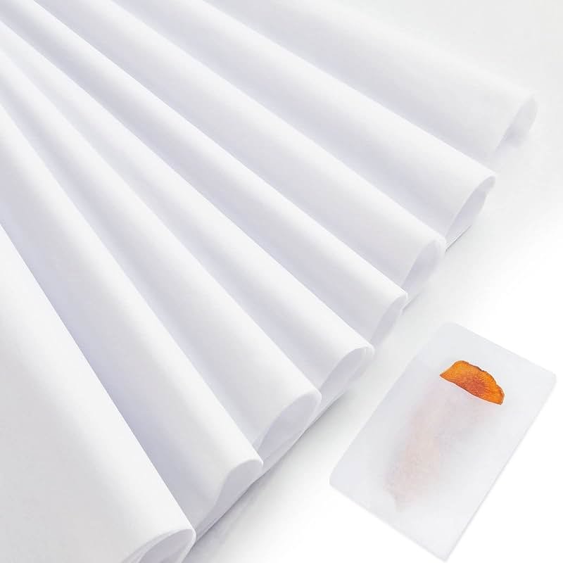 Gersoniel 100 Sheets 20 x 30 Inch No Acid Free White Archival Tissue Paper for Clothing Storage Unbuffered for Storing and Preserving Clothes Textiles Linens Present Wrap - Product Image