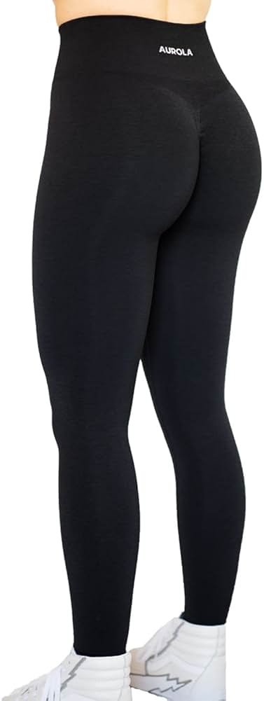 AUROLA Workout Leggings for Women Seamless Scrunch Tights Tummy Control Gym Fitness Girl Sport Active Yoga Pants - Product Image