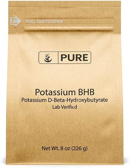 Pure Original Ingredients Potassium BHB, (8 oz) Potassium D-Beta-Hydroxybutyrate, Pure - Product Image