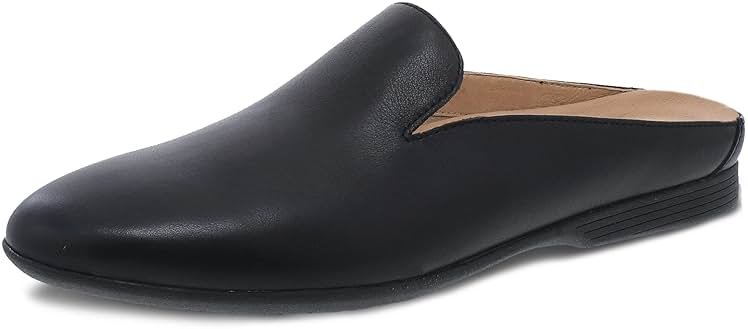Dansko Lexie Slip-On Mules for Women - Comfortable Flat Shoes with Arch Support - Versatile Casual to Dressy Footwear - Lightweight Rubber Outsole - Product Image