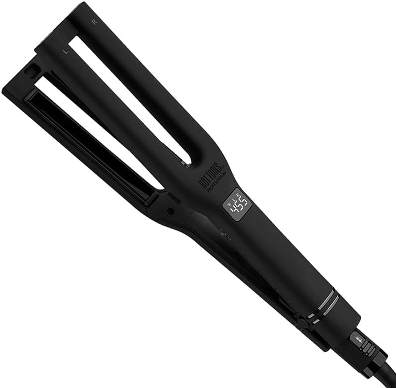 Hot Tools Pro Artist Black Gold Double Straight Dual Plate Hair Straightener | Faster Styling and Reduced Damage - Product Image