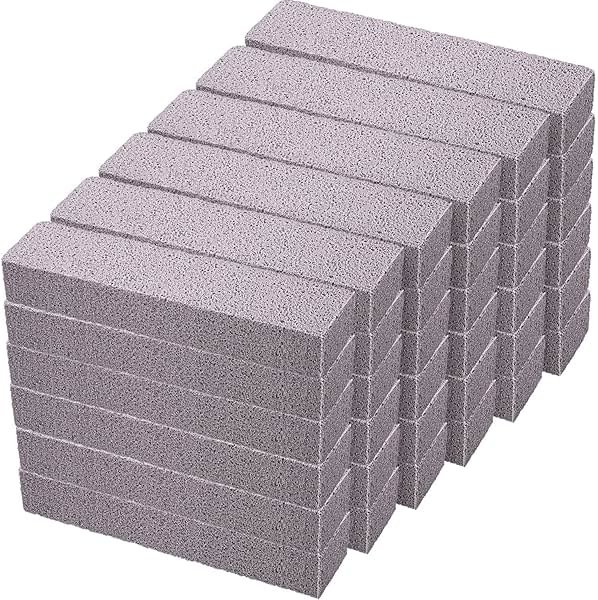 Chinco 36 Packs Pumice Stick for Cheaning, Pumice Scouring Stone Pad Removing Stain Grime Without Leaving Scratches for Kitchen Oven Stove Home Bathroom Toilet Pool House Cleaning Supplies - Product Image