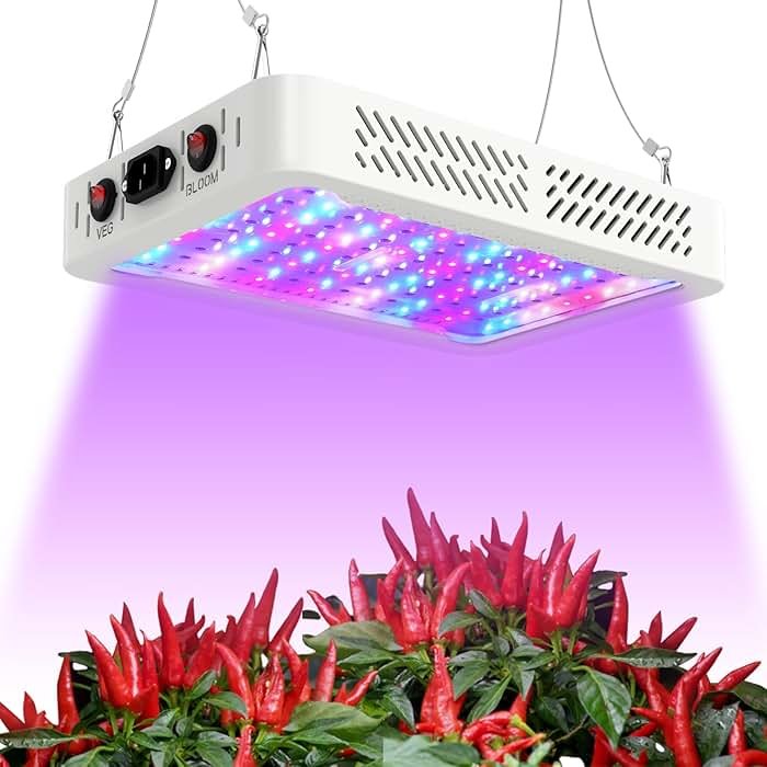 TATU 1000w LED Grow Light for Indoor Plants, Full Spectrum Plant Light Growing Lamp for Hydroponic Indoor Plant Veg and Flower for Grow Tent (Actual Power 100W=1000W HPS) - Product Image