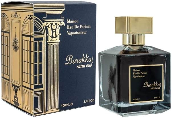 Youshah Perfumes Maison Barakkat Satin Oud by Fragrance World for Unisex - 3.4 oz EDP Spray - Product Image