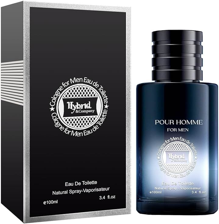 Hybrid & Company SG Cologne for Men Eau De Toilette Natural Spray Masculine Scent 3.4 Fl Oz - Product Image