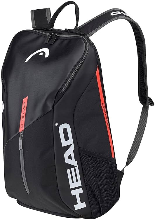 HEAD 2022 Tour Team Backpack, Black/Orange - Product Image