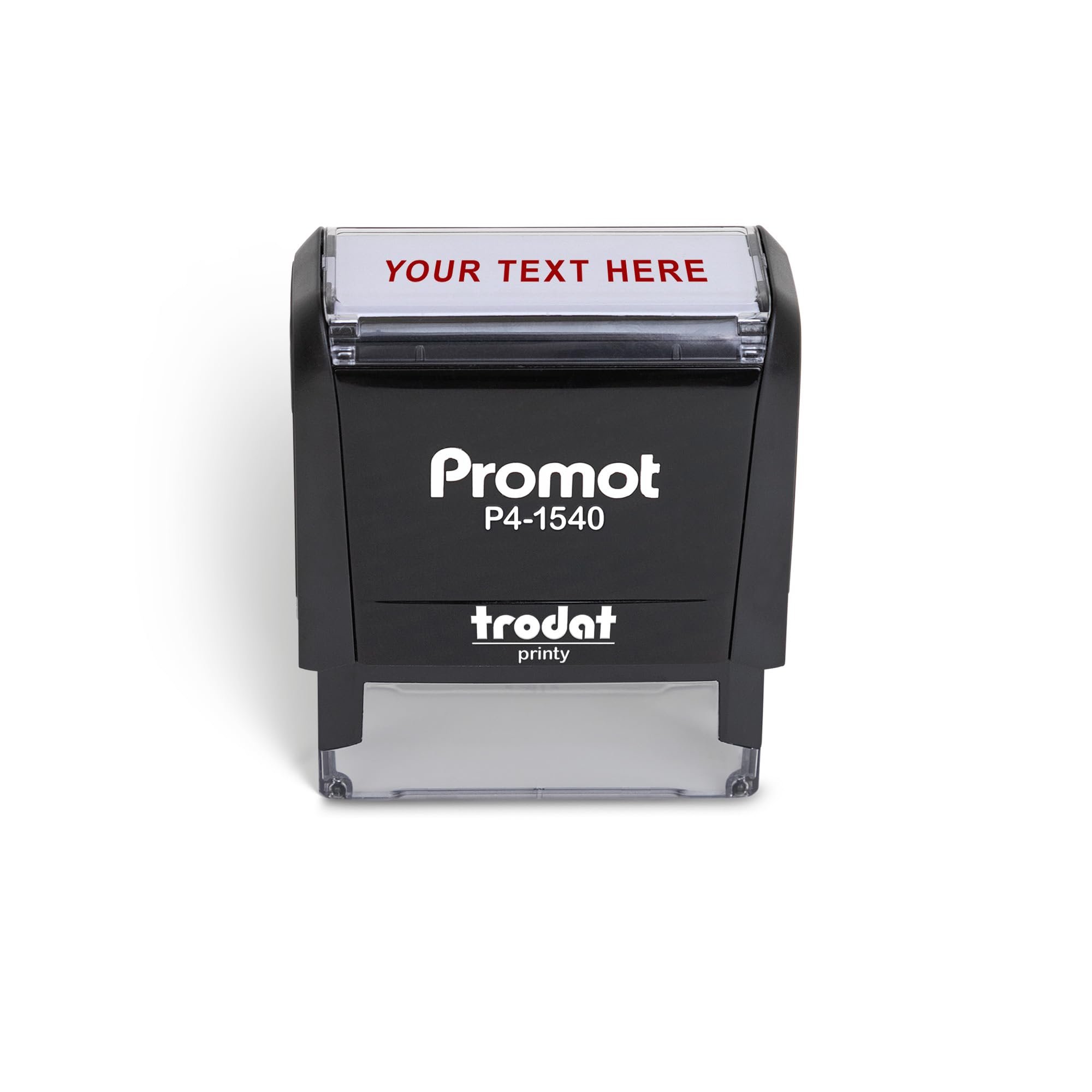 Promot Self Inking 1 Line Custom Stamp (Small) - Personalized Name Stamps for Office, Teacher, Address & Business Stamp - Choose Font & Ink Color - Return Address Rubber Stamps - Product Image
