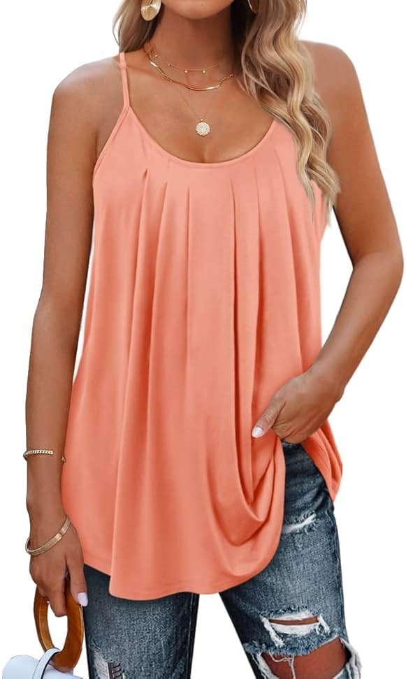 Geifa Summer Tank Tops for Women Vacation Outfits 2025 Fashion Trendy Clothes - Product Image
