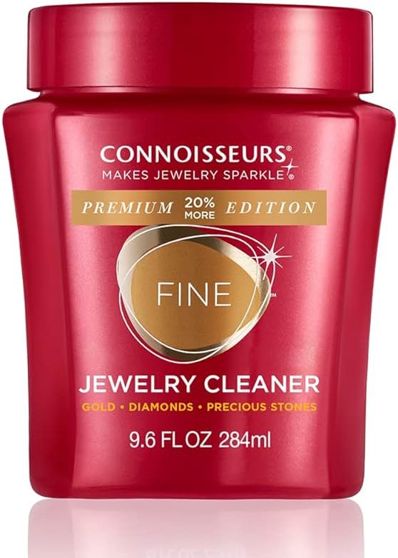 CONNOISSEURS Premium Edition Jewelry Cleaner, Value Size 9.6oz - Pick from Fine, Silver or Delicate Jewelry Cleaner - Product Image