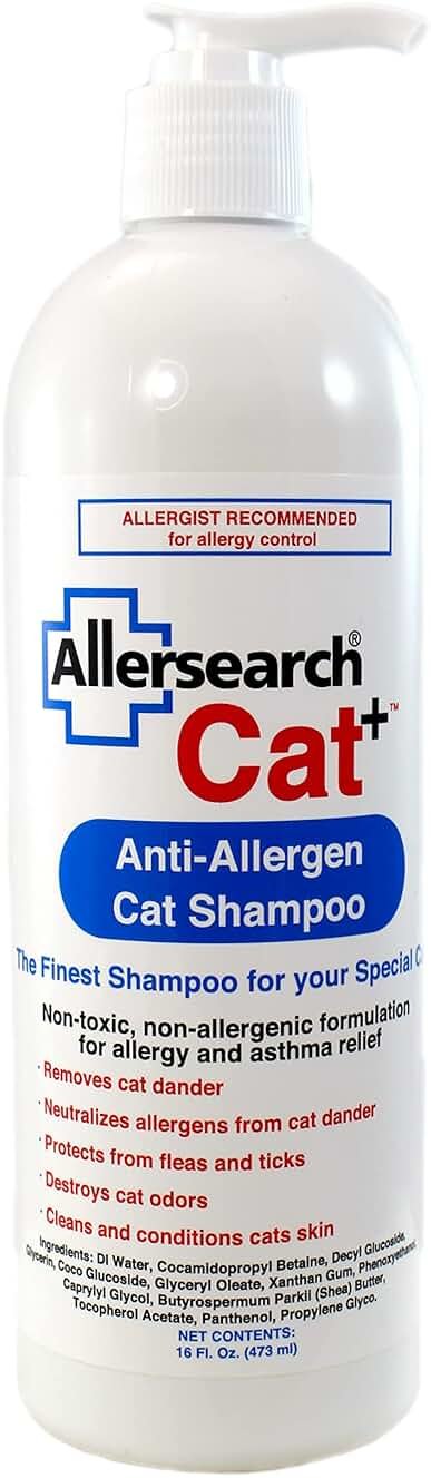 Allersearch Cat+ Anti-Allergen Cat Shampoo - Product Image