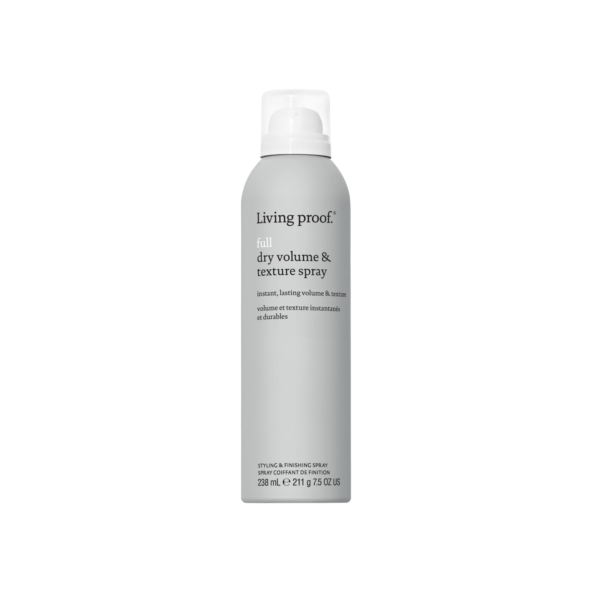 Living Proof Full Dry Volume & Texture Spray – Instant Volume, Texture, Oil Absorption, Heat Protection, Lightweight Hold for Fine or Flat Hair - Product Image