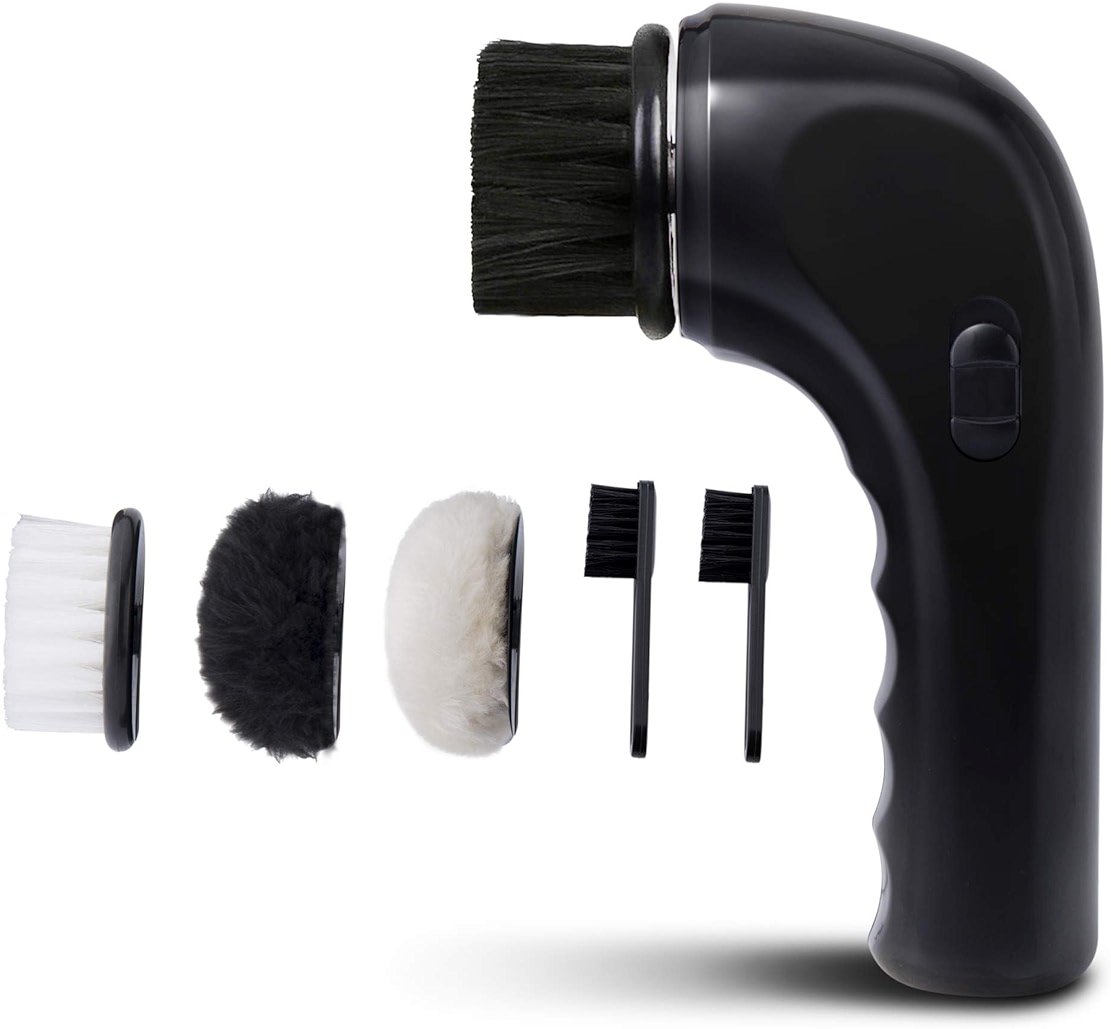 Electric Shoe Cleaner Brush, Electric Shoe Polisher Brush Shoe Shiner Dust Cleaner Portable USB Leather Cleaner Care Kit for Leather Shoes Sneaker - Product Image