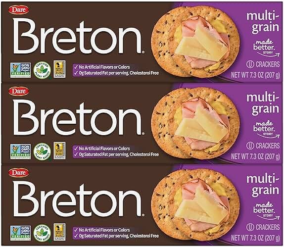 Breton Multigrain Crackers, 7.3 Ounce (Pack of 3) - Product Image