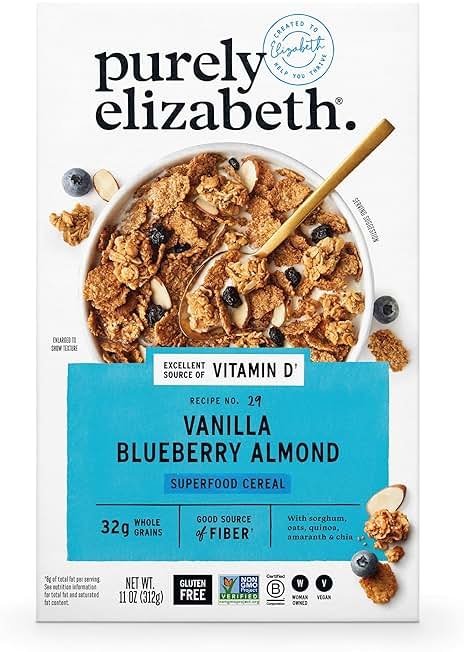 Purely Elizabeth, Vanilla Blueberry Almond Cereal, 11 Ounce - Product Image