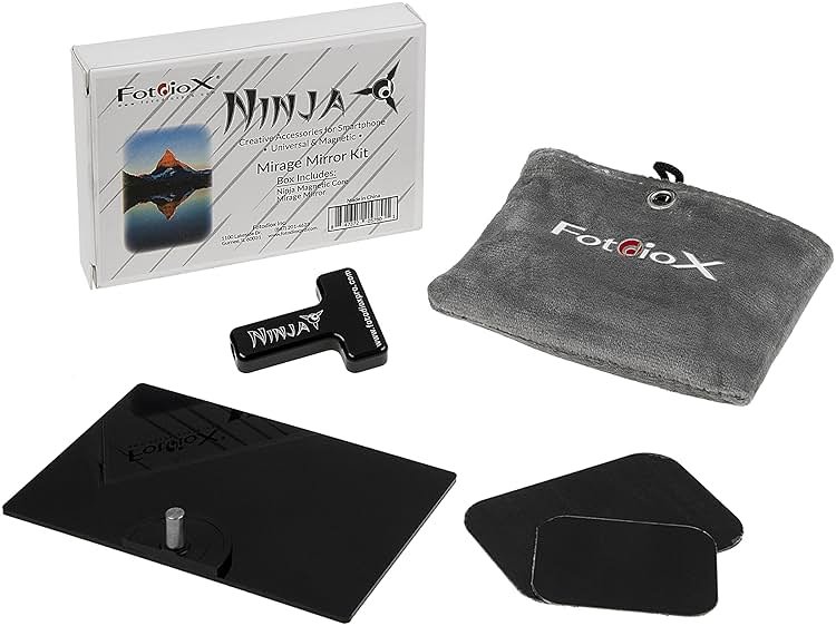 Ninja Mirage Mirror Kit - Creative Universal & Magnetic Accessories for Smartphones: Ninja Magnetic Core, Mirage Mirror - Product Image