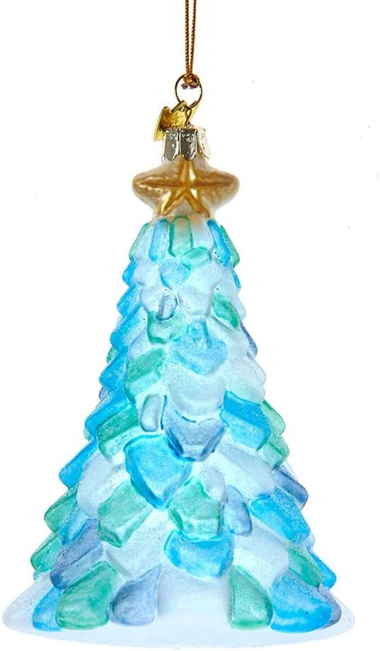 5-Inch Noble Gems™ Glass Sea Glass Christmas Tree Ornament - Product Image