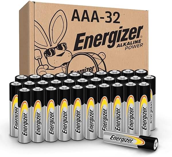 Energizer Alkaline Power AAA Batteries, 32 Count, Long-Lasting Triple A Batteries, Suitable for Everyday Electronics and Emergency Gear - Product Image