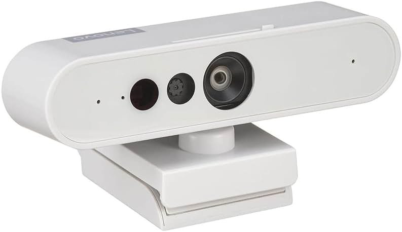 Lenovo HD 1080p Webcam (510 FHD) - Monitor Camera with 4X Digital Zoom, 95° Wide Angle, 360° Rotation Pan & Tilt - Desktop Cam with Dual Microphones & Windows Hello for Livestreaming & Conferences - Product Image