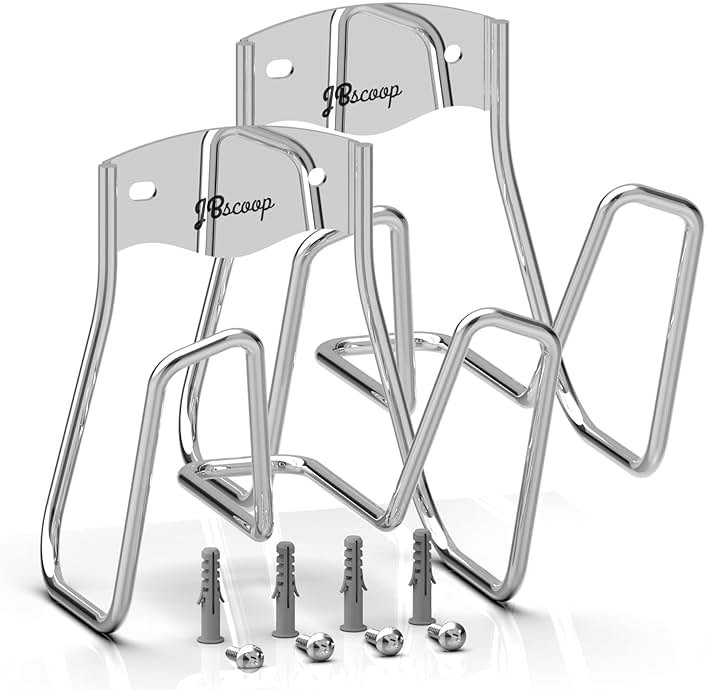JBscoop Garden Hose Holder - 2 Sets Wall Mount for Water Hose and Extension Cords - Product Image