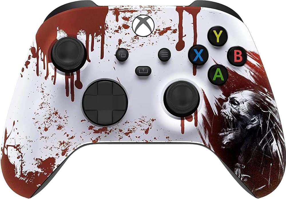 Custom Controllerzz Wireless Controller for Microsoft Xbox Series X/S & Xbox One - Custom Soft Touch Feel - Custom Series X/S Controller (X/S Bloody Zombie) - Product Image