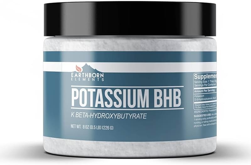 Earthborn Elements Potassium D-Beta-Hydroxybutyrate 8 oz, Potassium BHB, Always Pure - Product Image