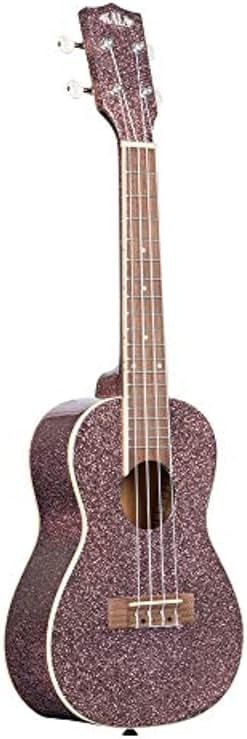 Kala Brand Music Co. Sparkle Collection, 4-String Ukulele, Right, Pink, Concert (KA-SPRK - Product Image