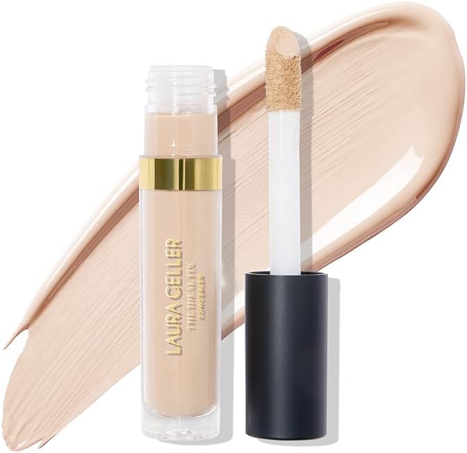 LAURA GELLER NEW YORK Ideal Fix Under Eye Concealer for Mature Skin – 1 Porcelain - Full Coverage, Anti-Aging, Color Correcting – Covers Dark Circles & Blemishes – Hydrating, Crease-Free, Long-Lasting - Product Image