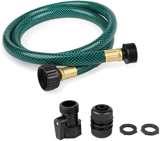 Garden Hose Leakproof for Gardener: 1/2” PVC Water Hoses with GHT Fittings - 3 FT No Kink and Flexible for Outdoor - Product Image