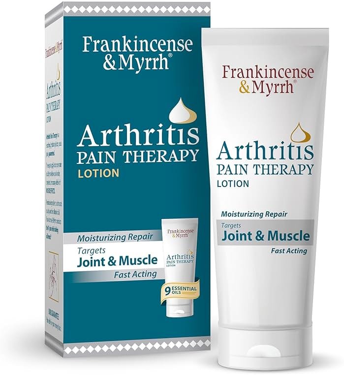 Frankincense & Myrrh Arthritis Pain Reliever Therapy Lotion – Topical Arthritis Pain Relief Cream and Hydrating Skin Repair, Body Relief for Sciatica, Knee, Back, Joints, Neck, Hands, 3 Oz - 1 Pack - Product Image