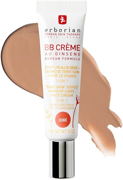 Erborian BB Cream Matte Beauty Balm SPF 20, Tone-Evening Korean Skincare Makeup Hybrid, Moisturizes & Conceals, Buildable Coverage, Natural Finish - Product Image