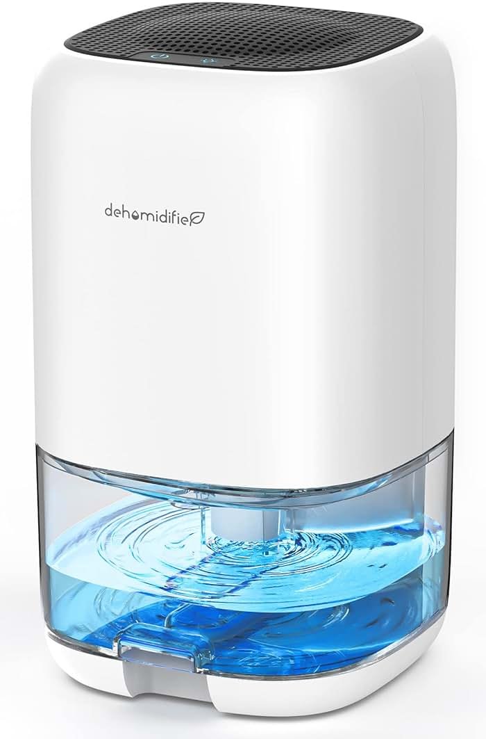 Dehumidifier, 35 OZ Small Dehumidifiers for Bedroom for Home, Quiet with Auto Shut Off, Dehumidifiers for Bedroom (280 sq. ft), Bathroom, RV, Closet, White - Product Image