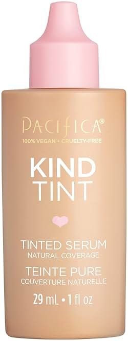 Pacifica Tinted Moisturizer – Kind Tint Serum, Lightweight Hydrating Foundation with Vegan Collagen & Hyaluronic Acid for Dewy Glow, Buildable Coverage, Vegan, 1 fl oz (Shade 17) - Product Image