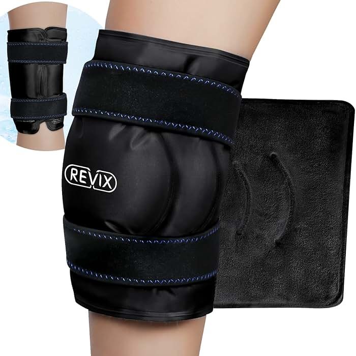 REVIX XL Ice Pack for Knee Replacement Recovery, Ice Wrap with Cold Compression for Discomfort and Fatigue, Gel Cold Pack Wrap Around Entire Knee, Promoting Flexibility and Mobility - Product Image
