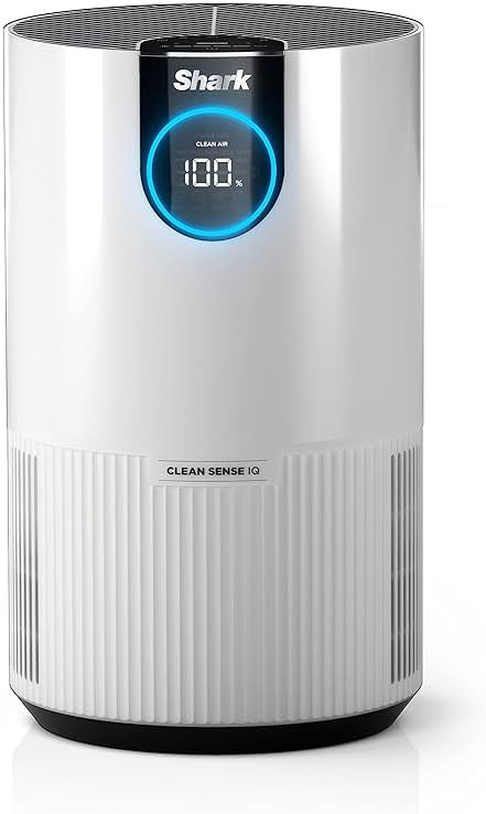 Shark Air Purifiers for Bedroom, Office, Dorm, Small Room, HEPA Air Filter, Odor Eliminator, Covers Up To 500 SQ FT, Air Filtration Removes Smoke, Dust, Allergens, Pet Dander, and Pollutants, HP102 - Product Image