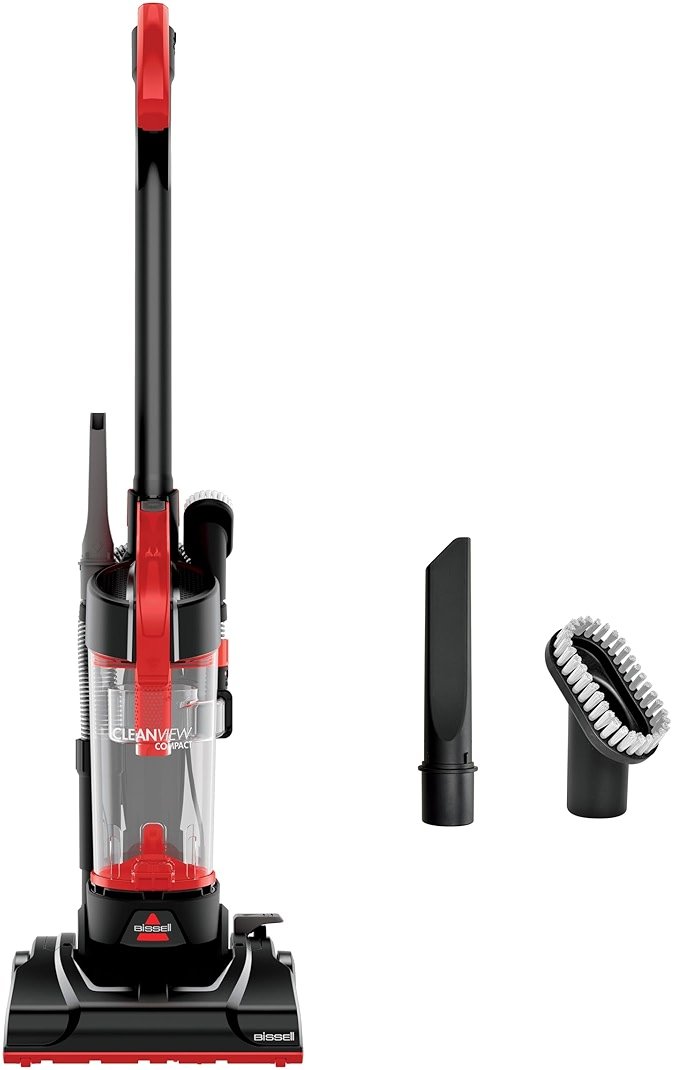 Bissell CleanView Compact Upright Vacuum, Lightweight Design for Apartments & Dorms, Powerful Suction with Removable Extension Wand & Scatter-Free Technology, 3508 - Product Image