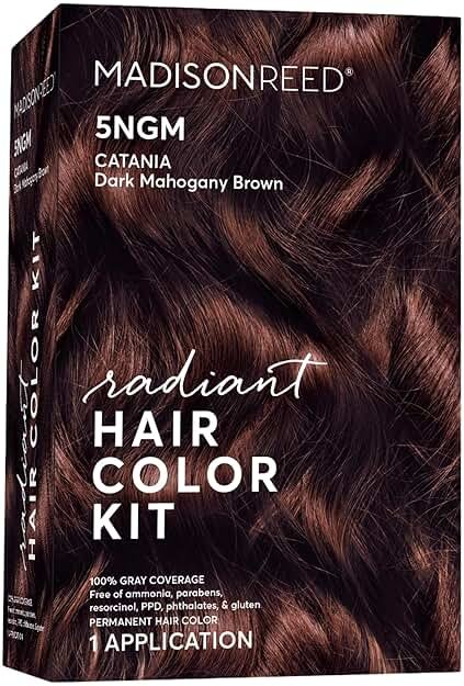 Madison Reed Radiant Hair Color Kit - 5NGM Dark Cinnamon Brown with Gold Mahogany Tones (Catania Brown), Permanent Hair Dye, Dimensional Superior Gray Coverage | PPD-Free & Ammonia-Free, 1 Pack - Product Image