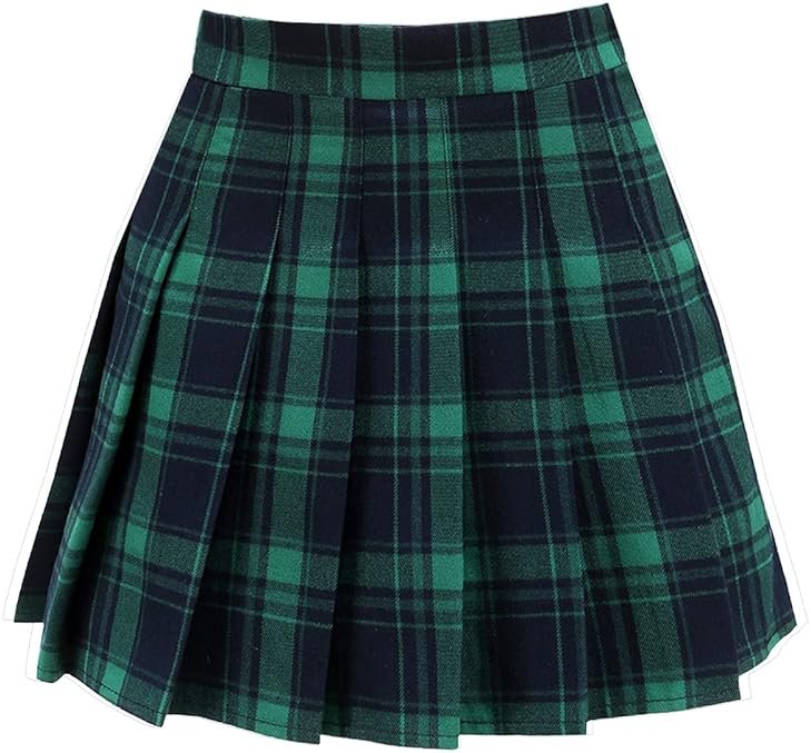 ZHANCHTONG Women's High Waist A-Line Pleated Mini Skirt Short Tennis Skirt - Product Image