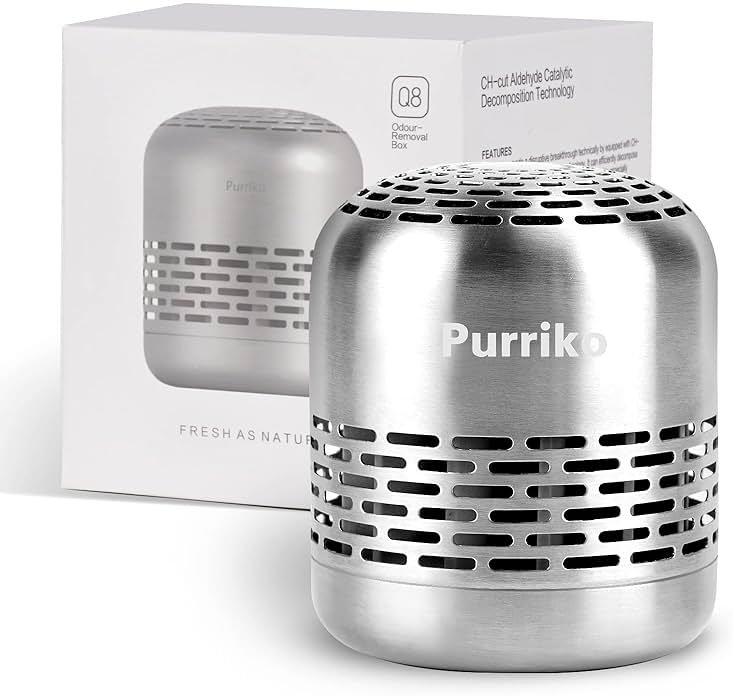 Purriko Refrigerator Deodorizer,Lasts up to 10 Years,Refrigerator Odor Eliminator,Fridge Deodorizer,More Effective Than Baking Soda Bamboo Air Purifying Bags - Product Image