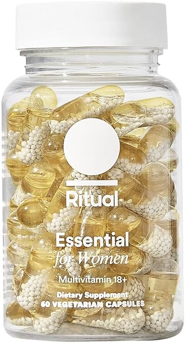Ritual Women’s 18+ Daily Multivitamin - Key Essential Vitamins and Minerals to Support Energy, Heart, Bone, Brain Health* - Clinical Backed - Vegan - USP Verified - Mint - 60 Capsules - 30 Servings - Product Image